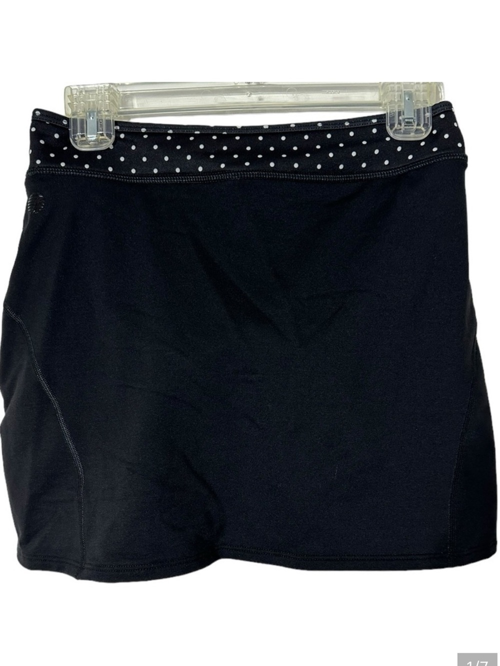 She Beest Black White Polka Dots Cycling Skirt Skort